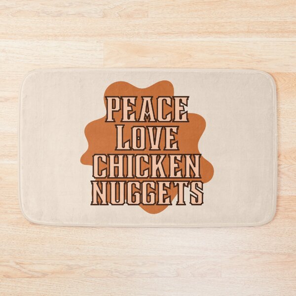Item preview, Peace Love Chicken Nuggets in Vintage Orange designed and sold by Pink Ribbon.