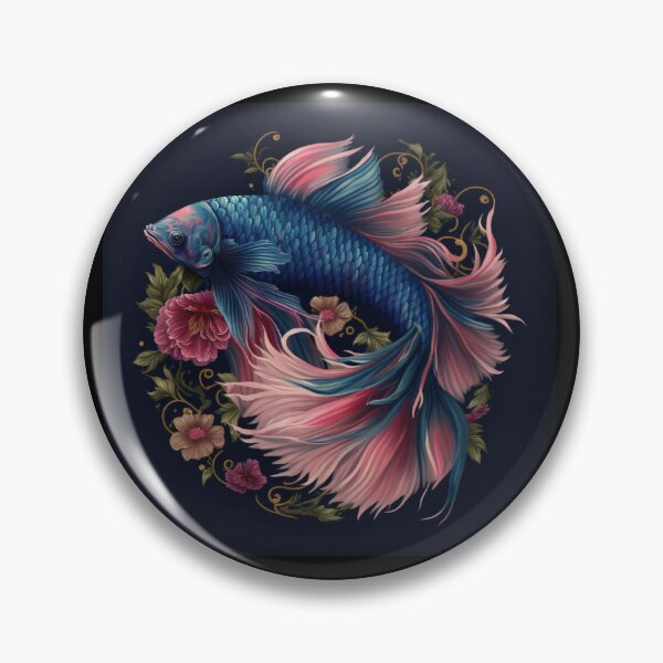 Item preview, Floral Betta fish designed and sold by BloodRubyz.