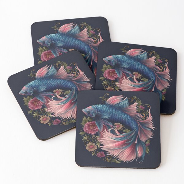 Item preview, Floral Betta fish designed and sold by BloodRubyz.
