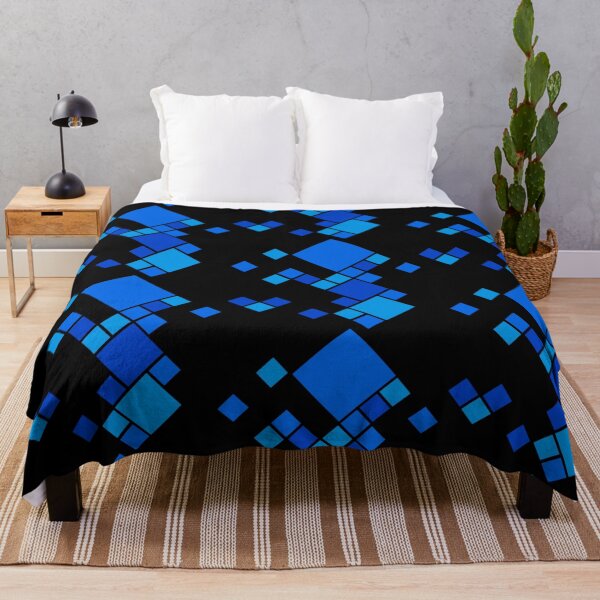 Item preview, Blue squares on black designed and sold by EzMal.