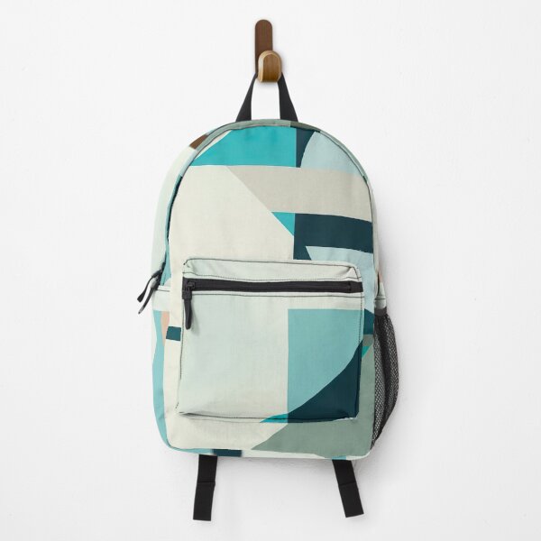 Item preview, Geometric Season Spring 2 - Abstract Expressionism - Mint Green and Turquoise designed and sold by Inomaly Art.
