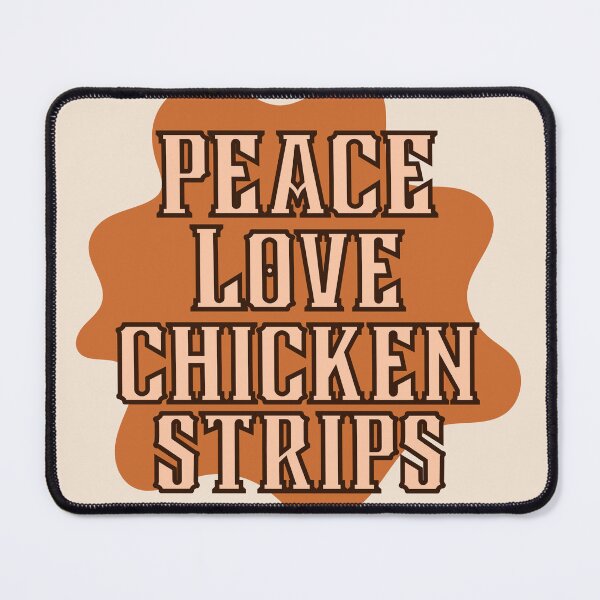 Item preview, Peace Love Chicken Strips in Vintage Orange designed and sold by Pink Ribbon.