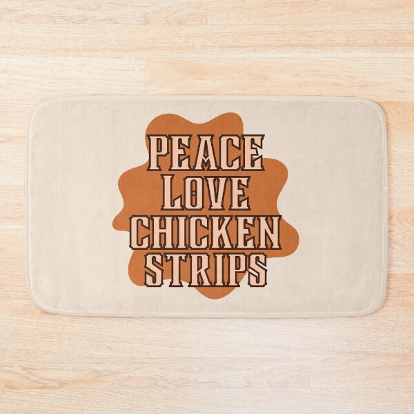 Item preview, Peace Love Chicken Strips in Vintage Orange designed and sold by Pink Ribbon.