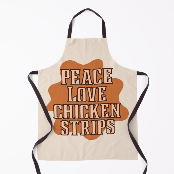 Item preview, Peace Love Chicken Strips in Vintage Orange designed and sold by Pink Ribbon.