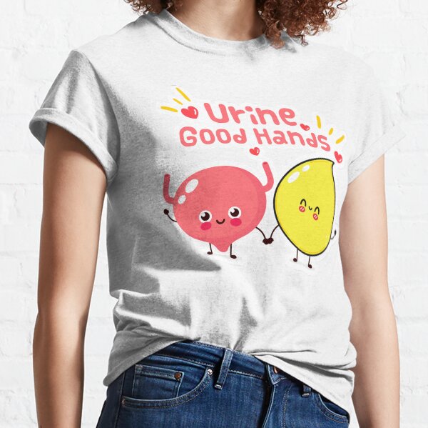 Gute Hände im Urin [medizinische, pflegende Wortspiele] Classic T-Shirt