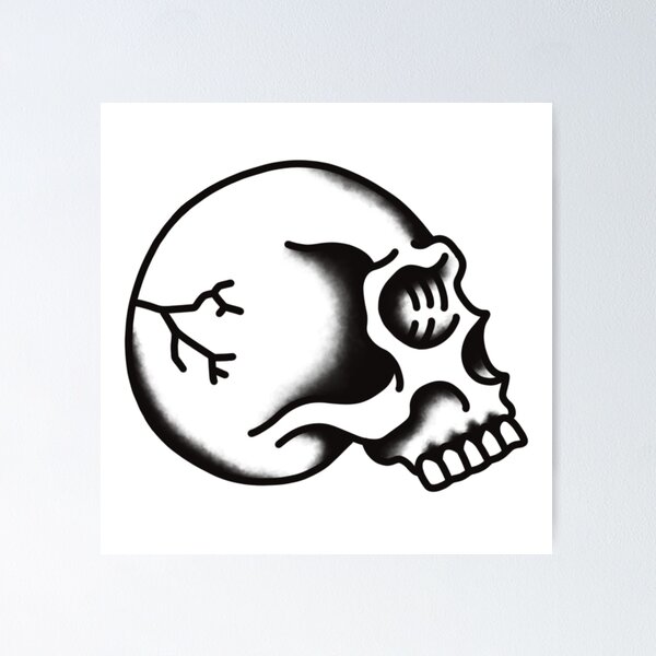 side view skull | Skull art tattoo, Skull drawing, Skull tattoos