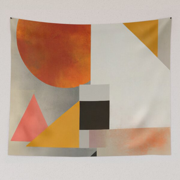 Aperçu de l'œuvre Geometric Season Autumn 2 - Abstract Expressionism - Warm Tones créée et vendue par Inomaly Art.