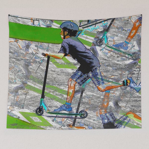 Item preview, The Speedster - Stunt Scooter Rider designed and sold by NaturePrints.