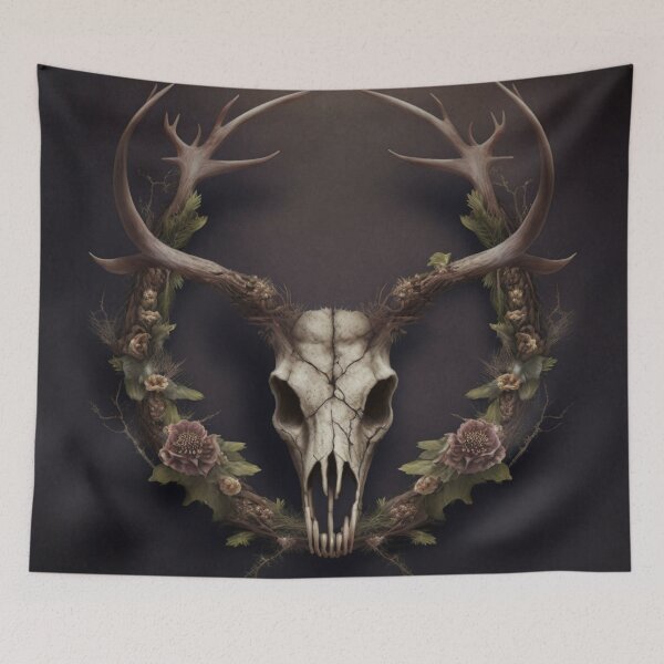 Item preview, Stag wreath designed and sold by BloodRubyz.