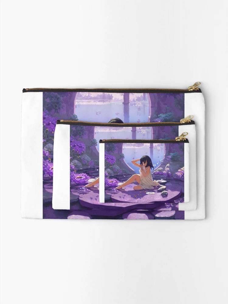 Thumbnail 2 of 4, Zipper Pouch, Happy Place designed and sold by Sub-Ruminations.
