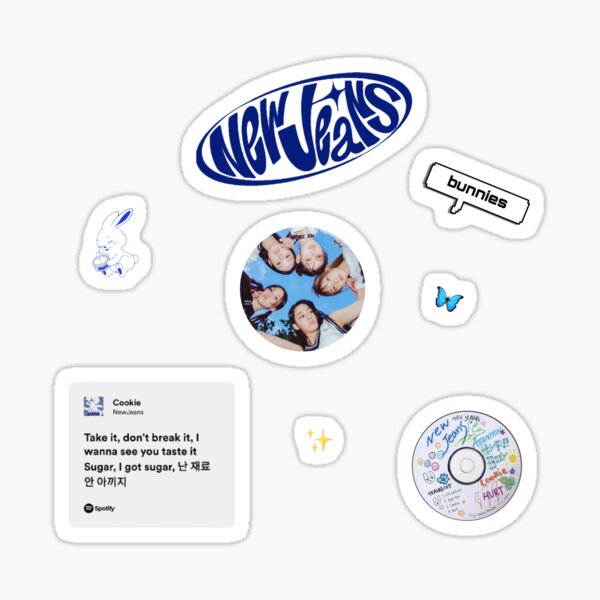 "New Jeans Sticker Set" Sticker for Sale by MeahLiv Redbubble