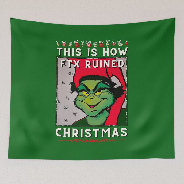 Item preview, FTX Ponzi Christmas Ugly Sweater - Sam Bankman Fried Crypto Grinch - Crypto FTX Scam designed and sold by wear4gamers.
