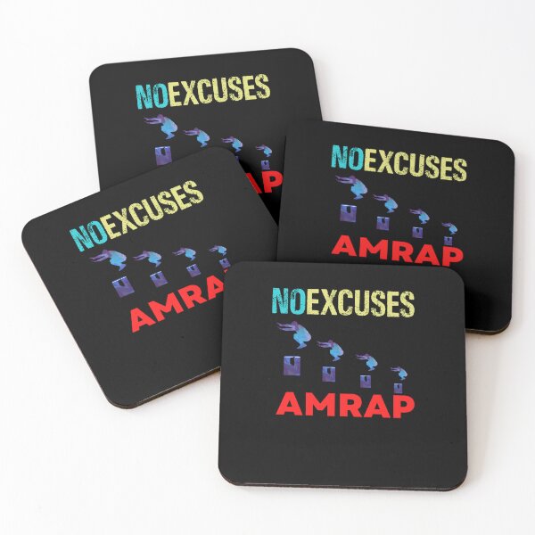 Item preview, No Excuses AMRAP Courage designed and sold by Desiznn.