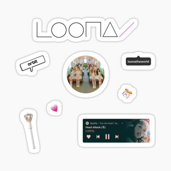 "LOONA Sticker Set" Sticker For Sale By Meah-Liv | Redbubble