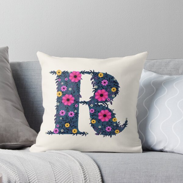 Item preview, Beautiful Monogram R with flowers designed and sold by Pligo.