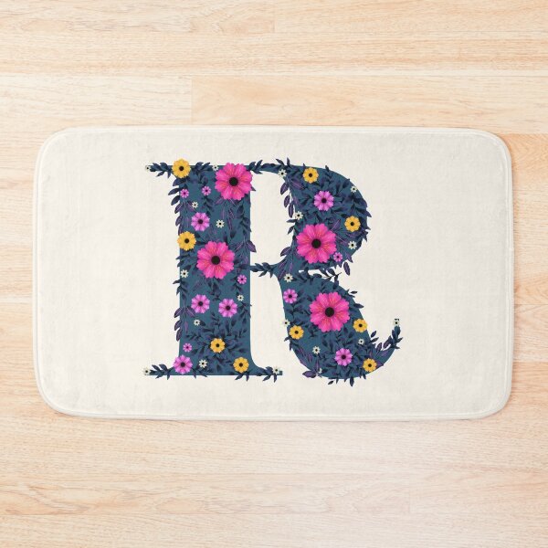 Item preview, Beautiful Monogram R with flowers designed and sold by Pligo.