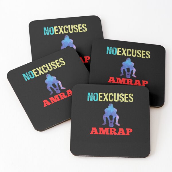 Item preview, No Excuses AMRAP Train Hard designed and sold by Desiznn.