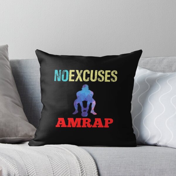 Item preview, No Excuses AMRAP Train Hard designed and sold by Desiznn.