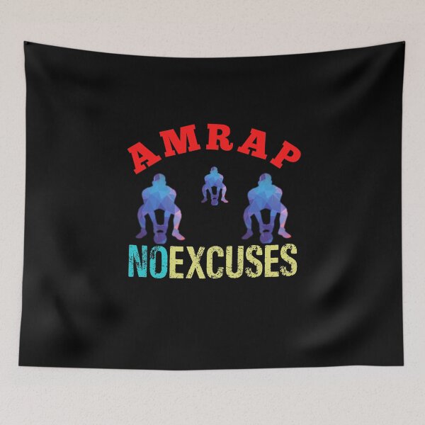 Item preview, No Excuses AMRAP Train Hard Bootcamp designed and sold by Desiznn.