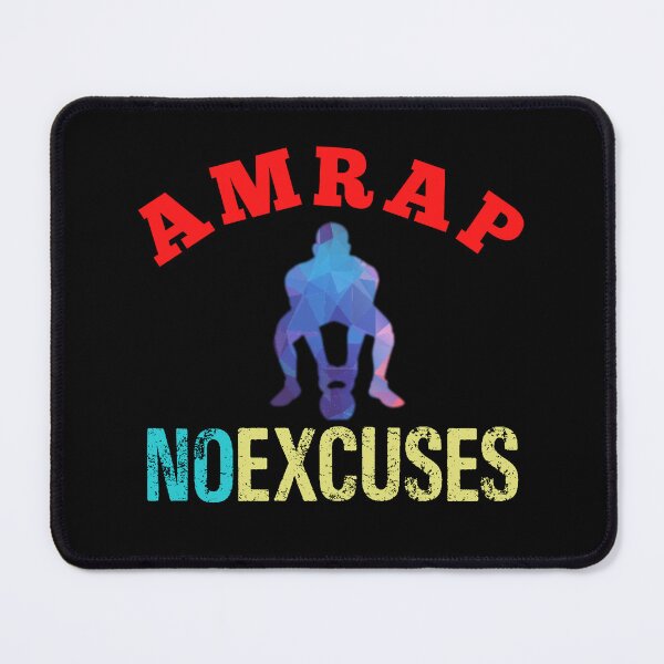 Item preview, No Excuses AMRAP Train Hard For Him designed and sold by Desiznn.
