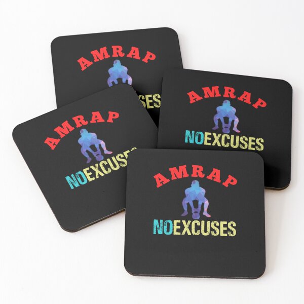 Item preview, No Excuses AMRAP Train Hard For Him designed and sold by Desiznn.