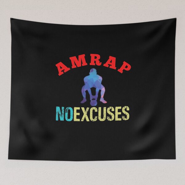 Item preview, No Excuses AMRAP Train Hard For Him designed and sold by Desiznn.