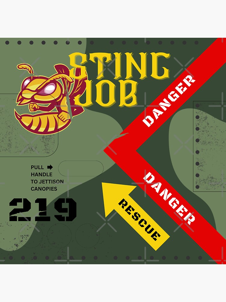 "'Sting Job' Fighter Jet Graphic" Sticker for Sale by INFIDEL Redbubble