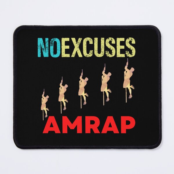 Item preview, No Excuses AMRAP Fight designed and sold by Desiznn.