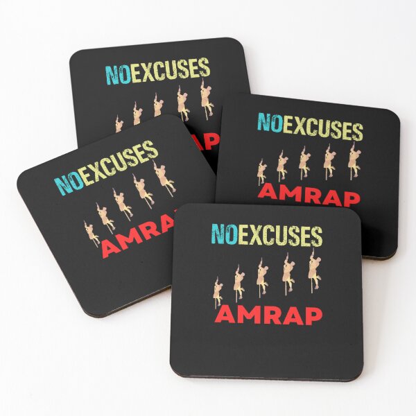 Item preview, No Excuses AMRAP Fight designed and sold by Desiznn.
