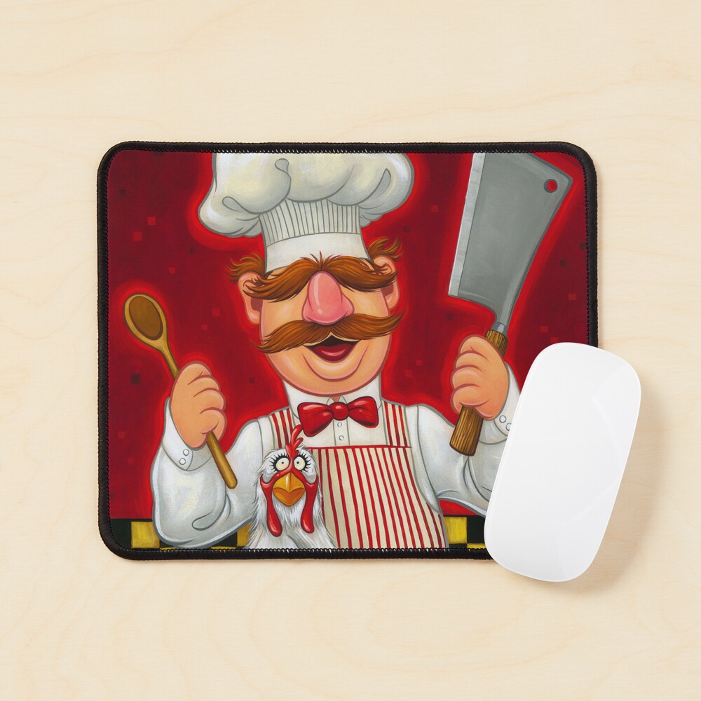 Kitchen Swedish Chef and chicken Art Board Print for Sale by