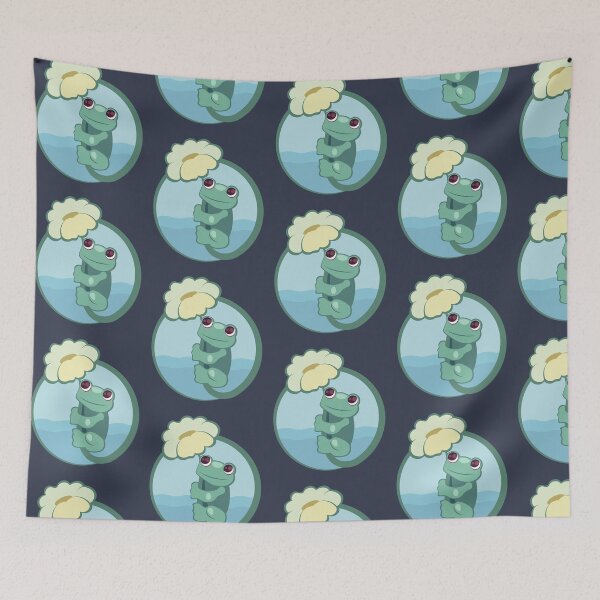 Item preview, Frog Holding Flower | Frog Smiling And Holding A Flower designed and sold by THROUGH-LIFE.