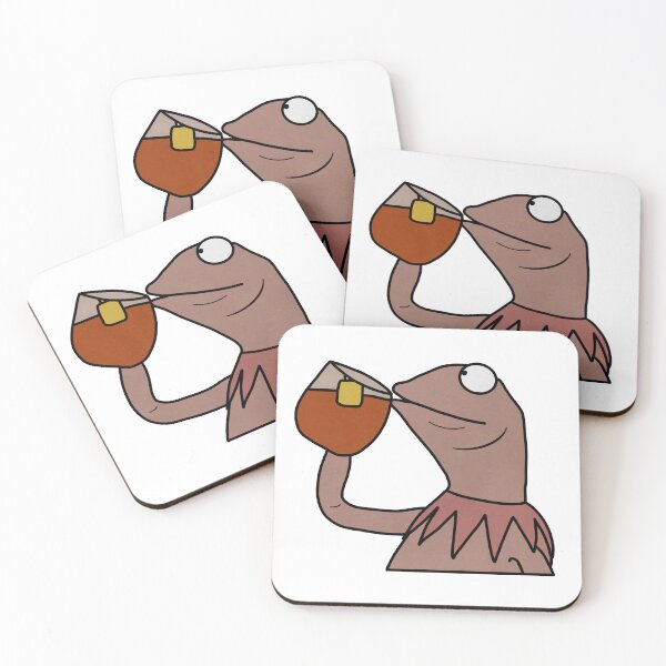 Item preview, Pink Kermit sipping tea designed and sold by lovelyliaa.