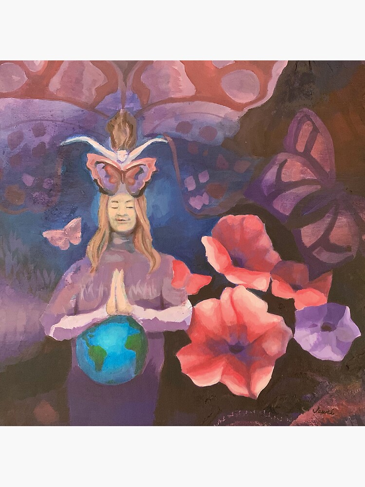 Thumbnail 3 of 3, Sticker, Steadfast Serenity Amidst Chaos designed and sold by BobbieRaeJones.