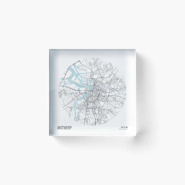 Item preview, Antwerp City Map of Belgium - Circle designed and sold by deMAP.