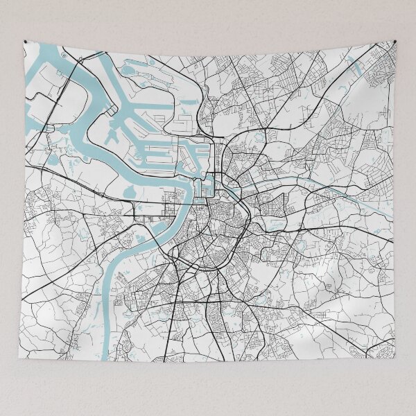 Item preview, Antwerp City Map of Belgium - Circle designed and sold by deMAP.