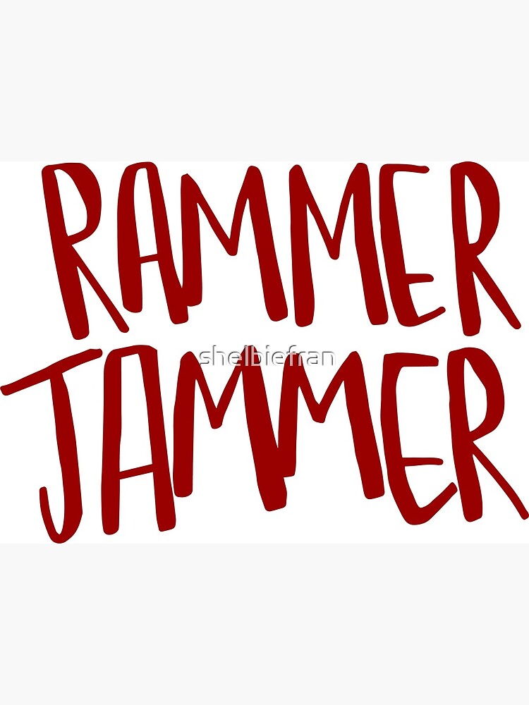 "Rammer Jammer" Canvas Print for Sale by shelbiefran Redbubble