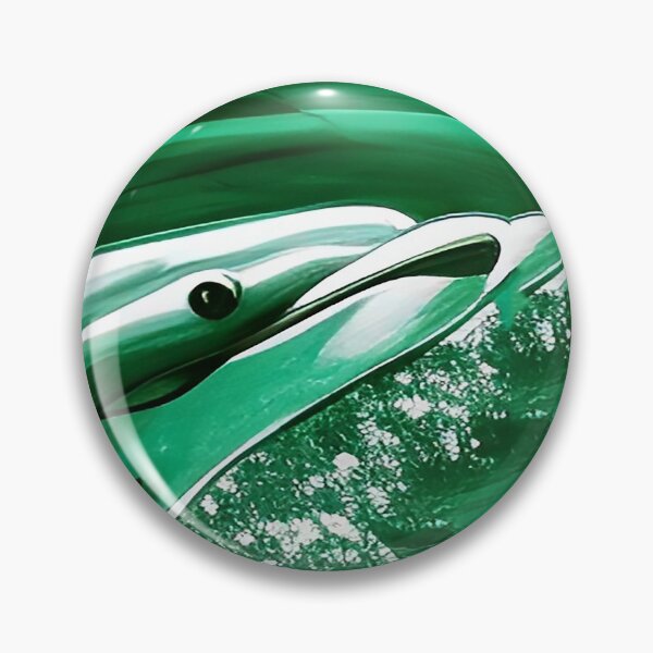 Item preview, Dolphin Illustration for Brilliant Green Waters designed and sold by deniselynnimage.
