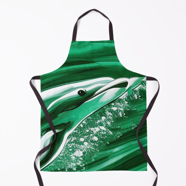 Item preview, Dolphin Illustration for Brilliant Green Waters designed and sold by deniselynnimage.