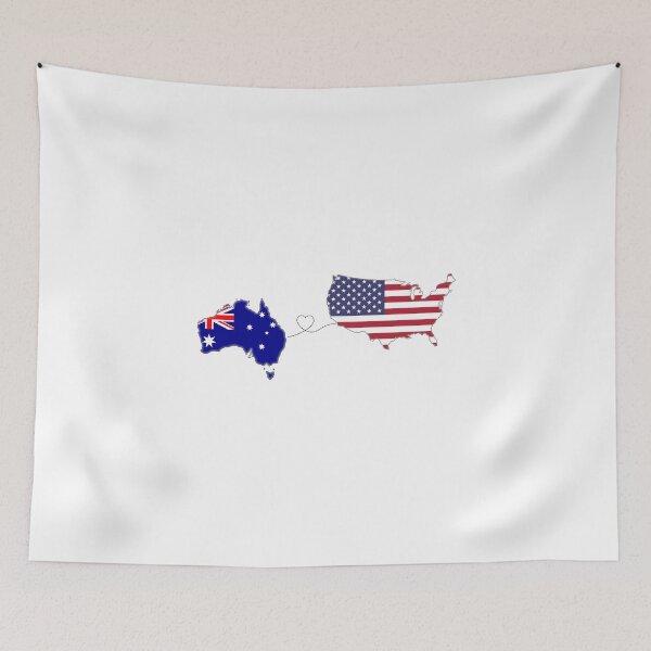 Item preview, Australia - USA | Long Distance Love designed and sold by toofardesign.