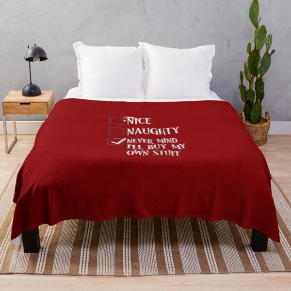 Item preview, Nice Naughty Never Mind I'll Buy My Own Stuff Christmas List T-Shirt Essential T-Shirt designed and sold by Fivestars ⭐⭐⭐⭐⭐.