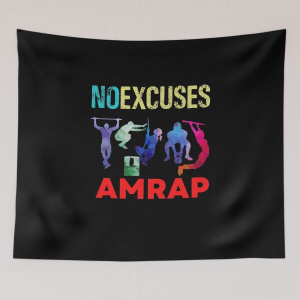 Item preview, No Excuses AMRAP Fittest Games Bootcamp designed and sold by Desiznn.
