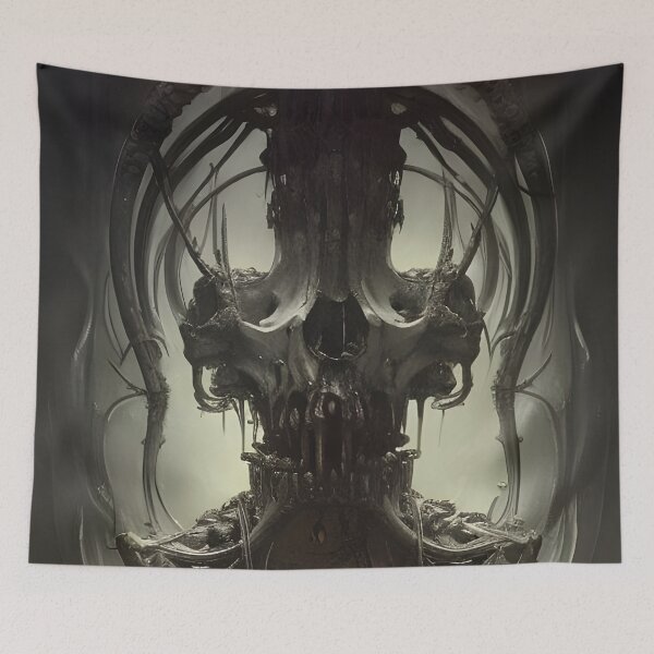 Item preview, Dark Skull Macabre Industrial Artwork designed and sold by JKirchnerArt.