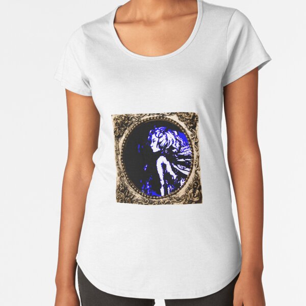 Wishing Fairy (gold frame) Premium Scoop T-Shirt