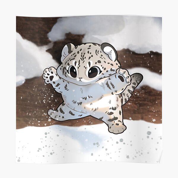 Snow Leopard Poster