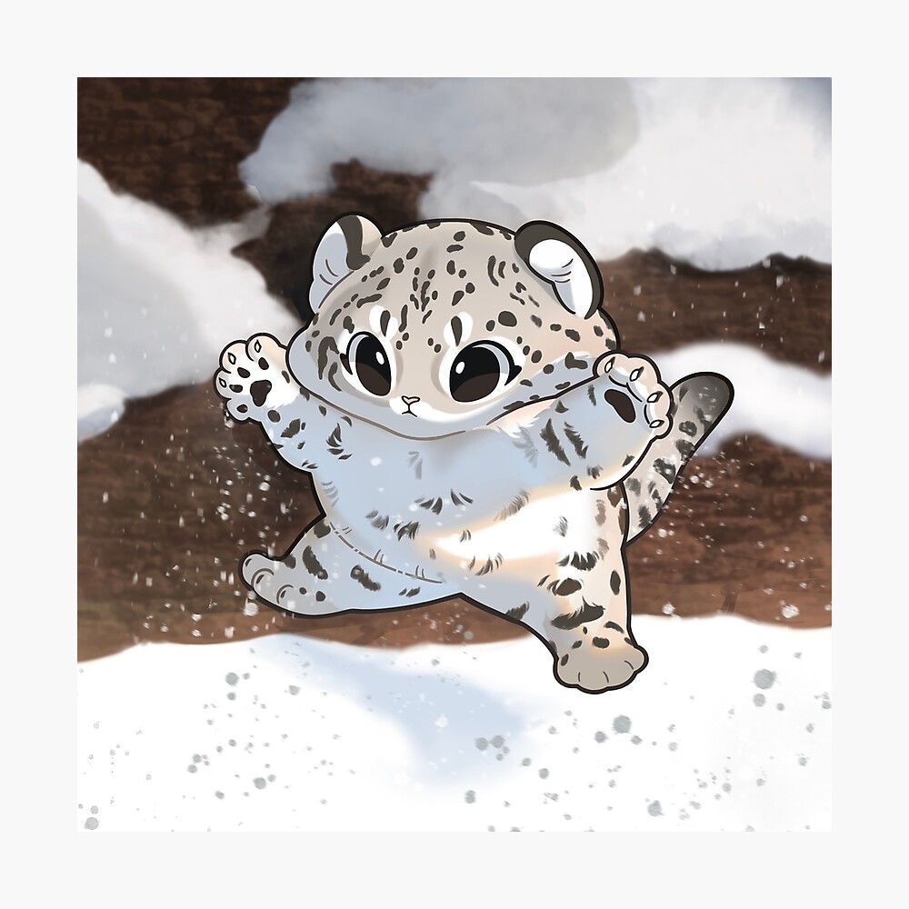 Snow leopard head Stock Vector by ©reinekke 50927993
