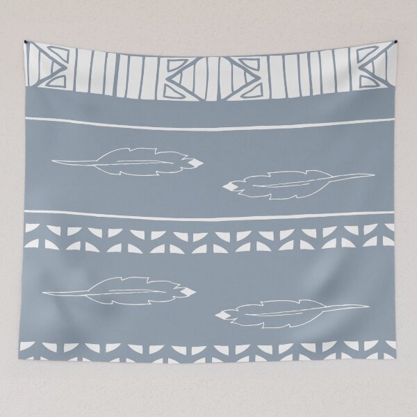 Item preview, Faded denim feathers designed and sold by RoseAesthetic.