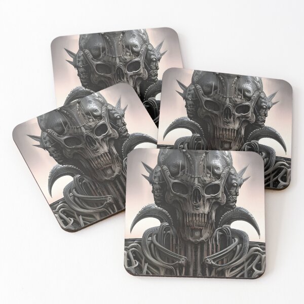 Item preview, Industrial Menacing Evil Skull  designed and sold by JKirchnerArt.