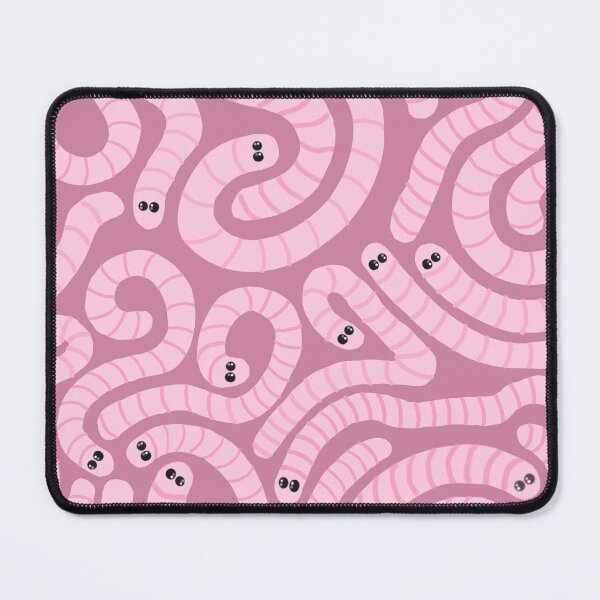 Item preview, Silly pink earthworms designed and sold by QuirkyCraftz.