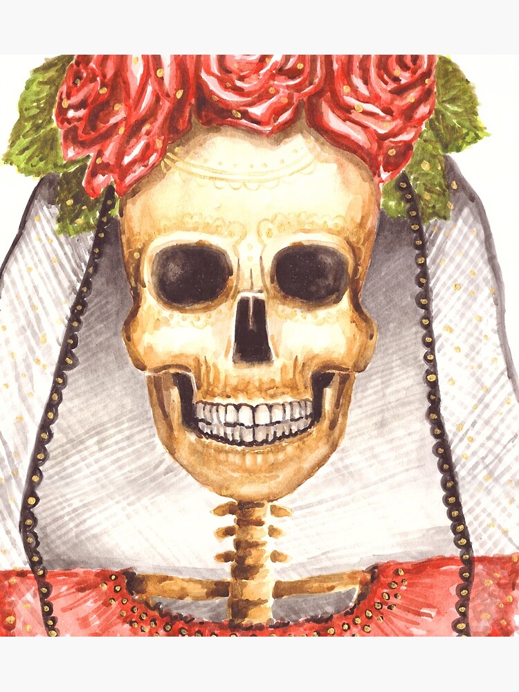 Watercolor Catrina by erika-lancaster