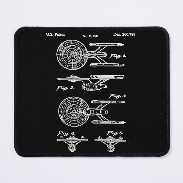 Item preview, Star Ship Patent - Science Fiction Fan Space Craft Art - White designed and sold by patentpress.